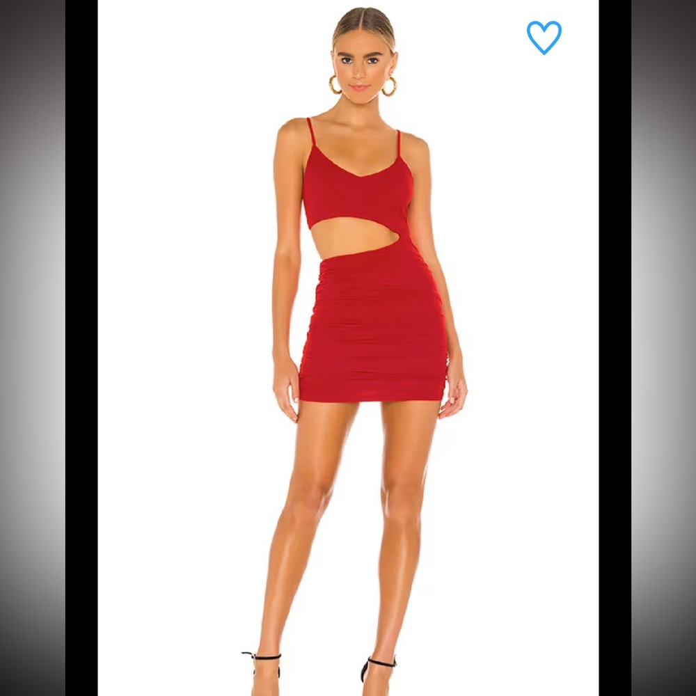 NWT Superdown Darcey Ruched Mini Dress